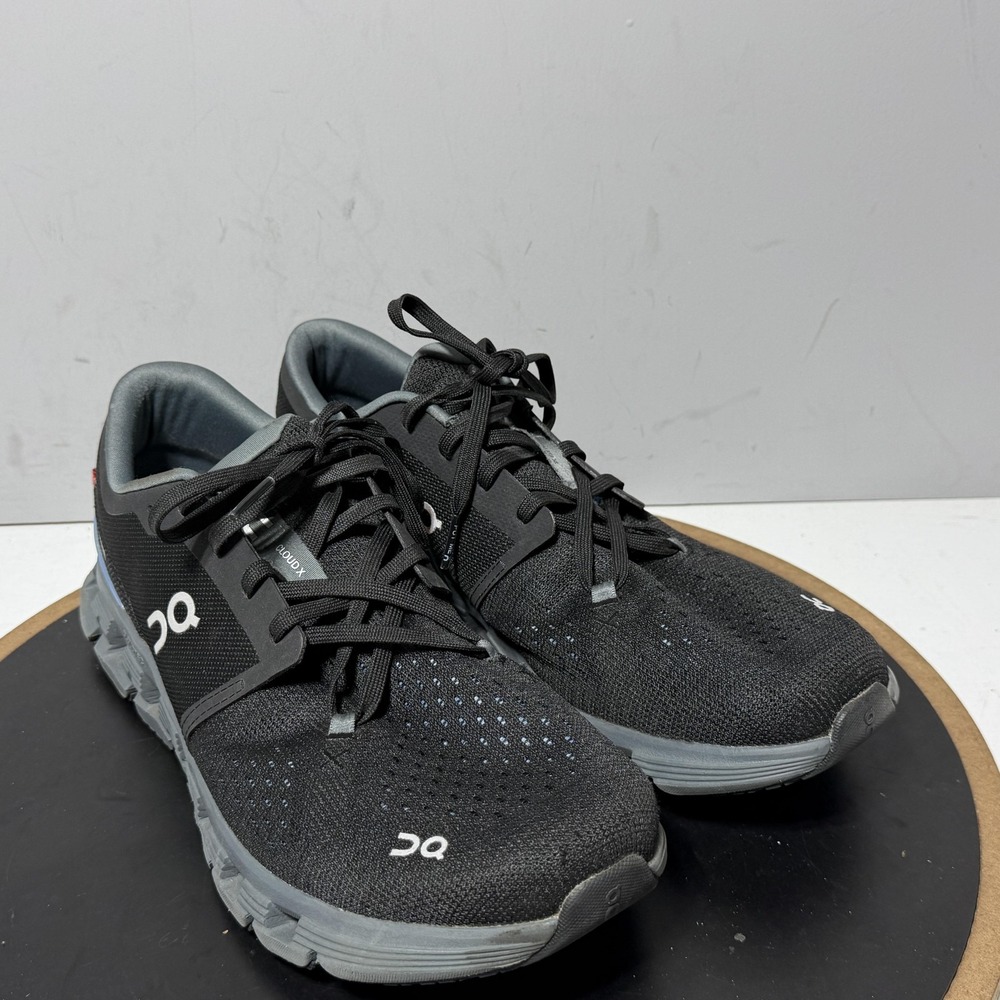 On Cloud X Shoes Mens Size 11 Black Mesh Running Cushioned Sneakers Athletic - Picture 2 of 12